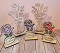 Fleur en bois