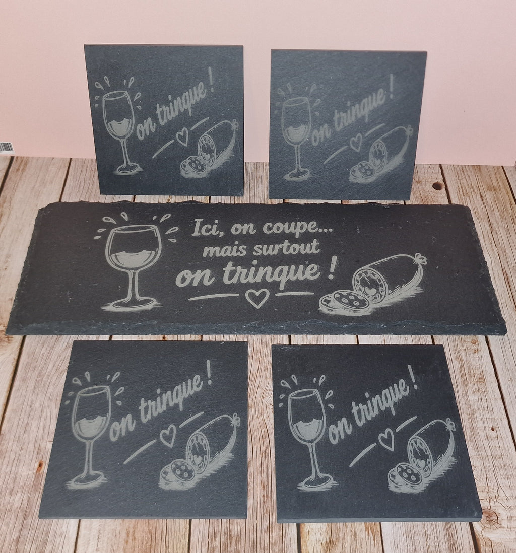 Planche Apéro Ardoise Personnalisée