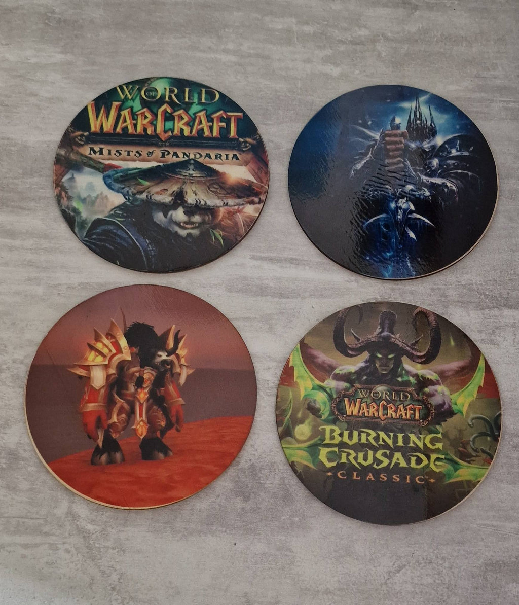 Dessous de Verres en Bois Personnalisés par Sublimation - lot de 4