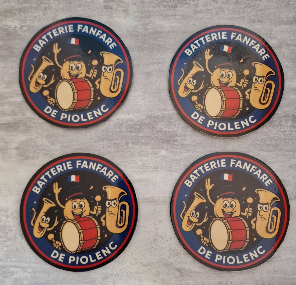 Dessous de Verres en Bois Personnalisés par Sublimation - lot de 4