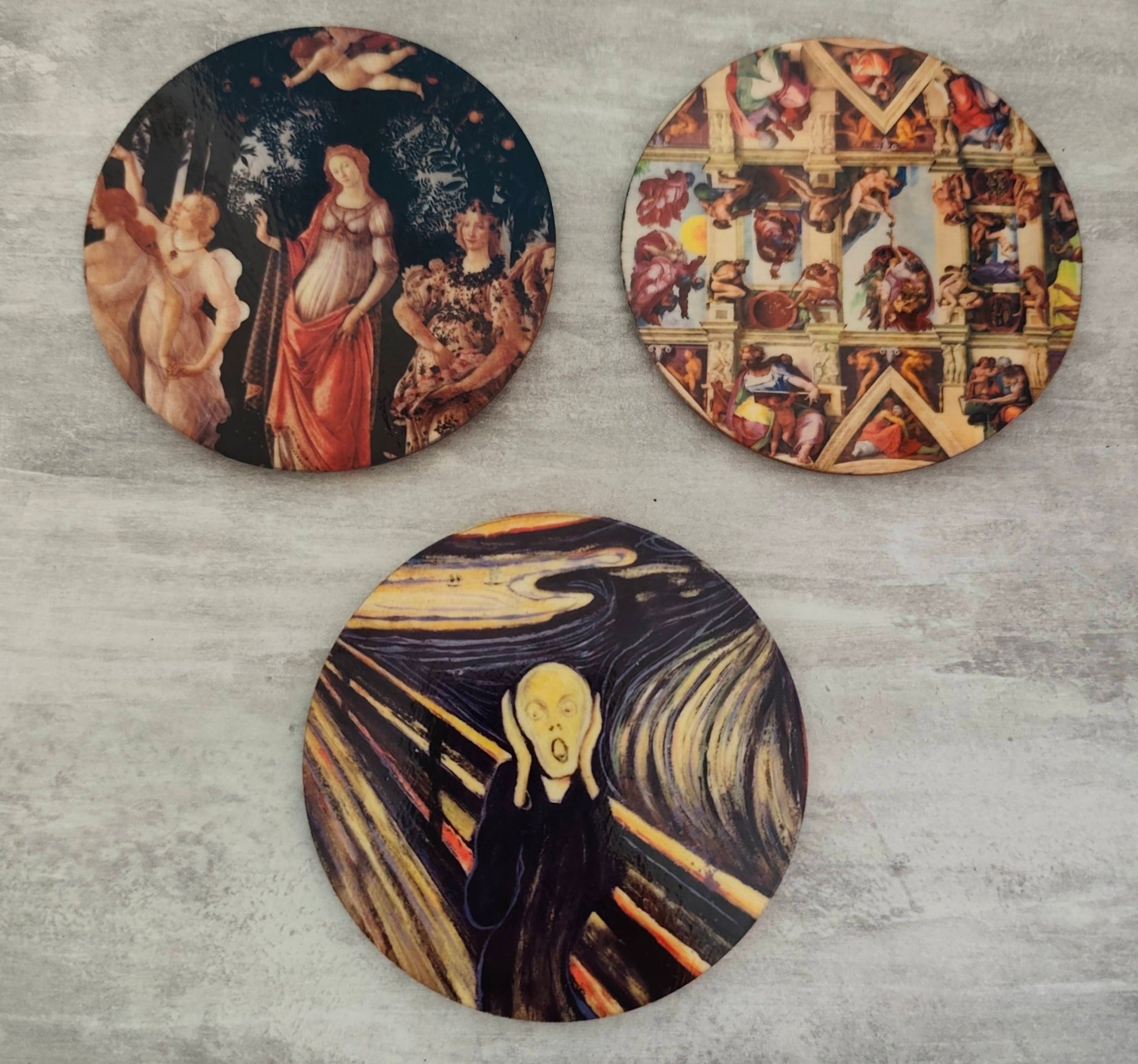 Dessous de Verres en Bois Personnalisés par Sublimation - lot de 4